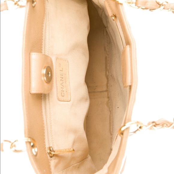 Authentic Chanel Quilted Caviar Leather Petit Shopping Tote - *SOLD* - Picture 5 of 7